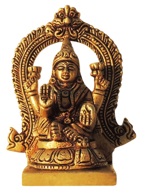 Brass Showpiece Laxmi Ji God Idol Statue - 3*1.5*4.2 Inch (BS1447 L)