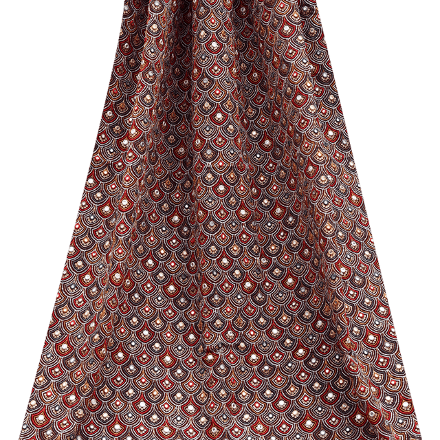 Georgette Traditional Boota Sequins Embroidery - Maroon - KCC162535