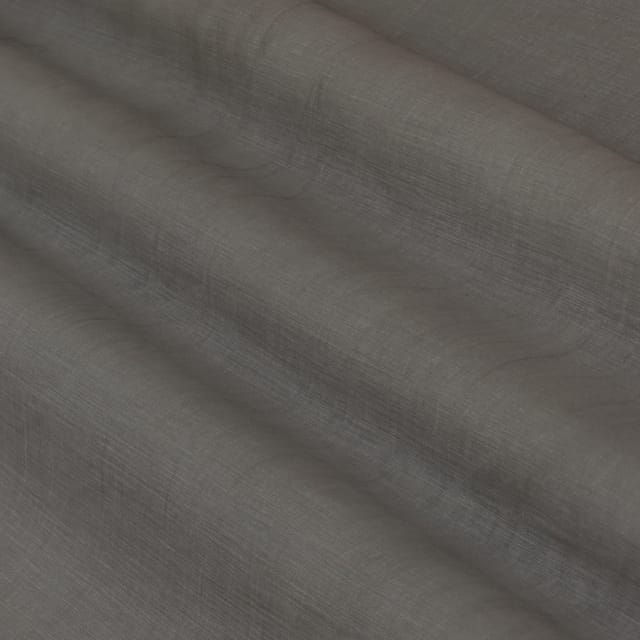 Iron Grey Chanderi Plain Fabric