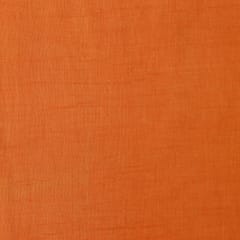 Fire Orange Chanderi Plain Fabric