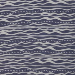 Heather Purple Muslin Flowy Stripe Pattern Print Fabric