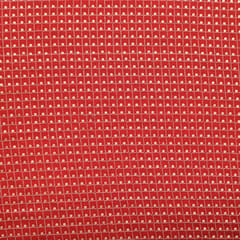 Scarlet Red Cotton Thread Sequins Sippi Embroidery Fabric