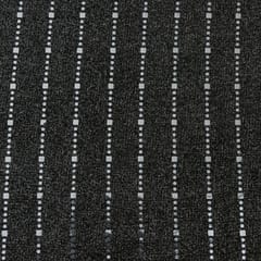Olive Black Shaded Shimmer  Foil Work Lycra Fabric