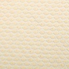 Snow White Dupion Sequin Embroidery Fabric