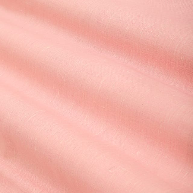 Baby Pink Linen Plain Fabric
