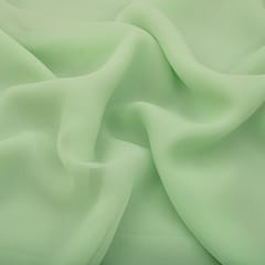 Mint Green Polyester Georgette Fabric