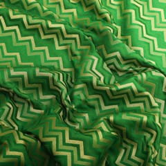 Emerald Green and Gold Weave Skirt Brocade