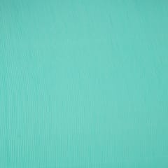 Sky Blue Pleated Georgette Plain Fabric