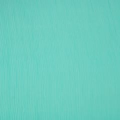 Sky Blue Pleated Georgette Plain Fabric