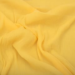 Tan Beige Pleated Georgette Plain Fabric