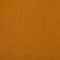 Mustard Yellow Pleated Georgette Plain Fabric