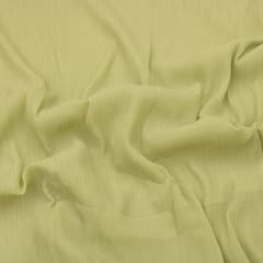 Medieval Beige Pleated Georgette Plain Fabric