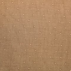 Latte Brown Sequins Embroidery Nokia Silk Fabric