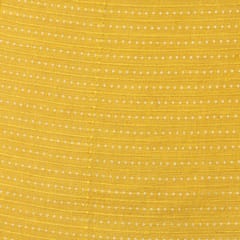 Canary Yellow Sequins Embroidery Linen Fabric