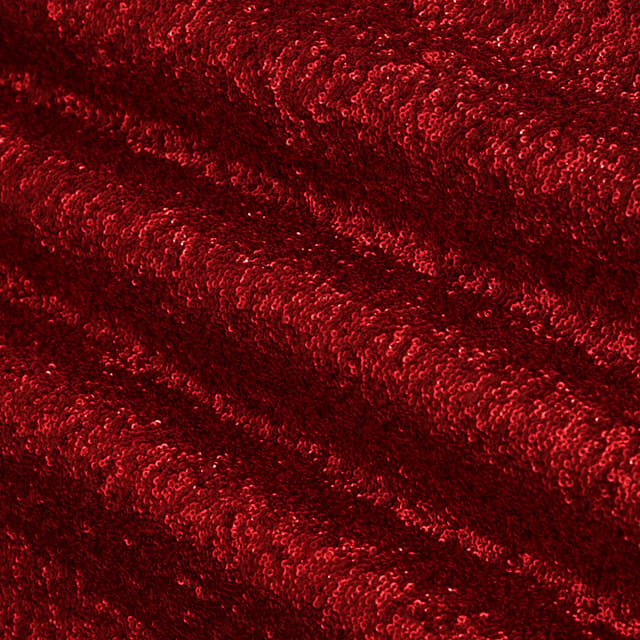 Blood Red Georgette Khichdi Sequins Fabric