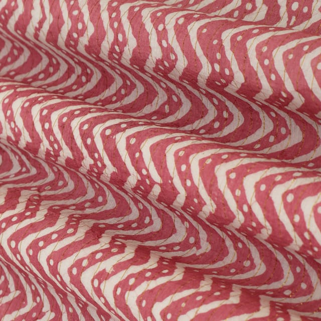 Thulian Pink Cotton Batik Print Fabric