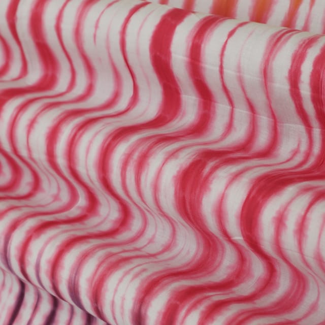 Multicolour Muslin Tie & Dye Print Fabric