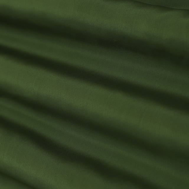 Olive Green Pure Crepe Fabric
