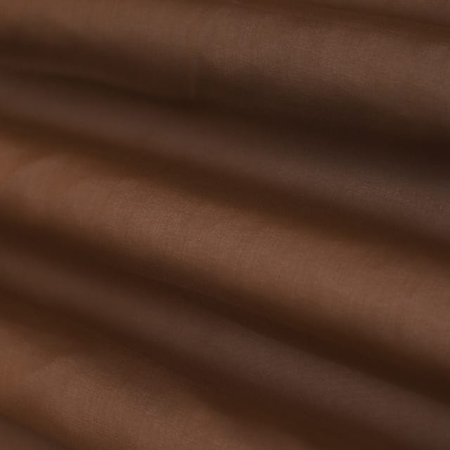 Chocolate Brown Pure Georgette Fabric