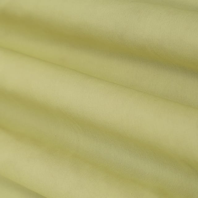 Canary yellow Pure Georgette Fabric