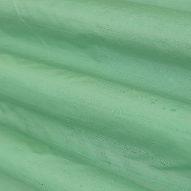 Mint Green Raw SIlk Fabric
