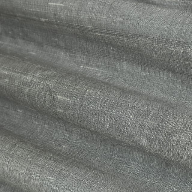 Steel Grey Raw SIlk Fabric 100gm
