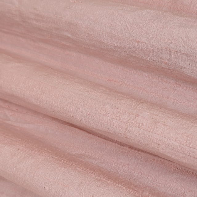 Blush Pink Raw SIlk Fabric 100gm
