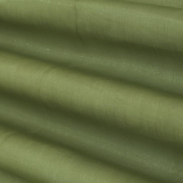 Sage Green Noil Silk Fabric