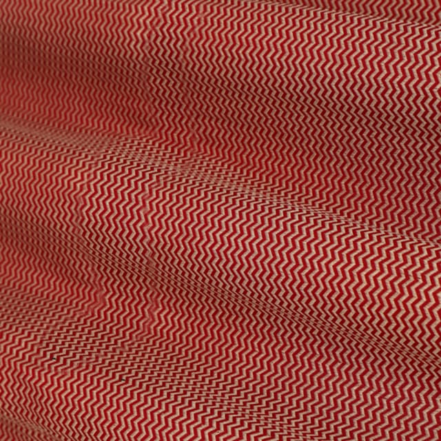 Ruby Red and Gold Weave Brocade Fabric