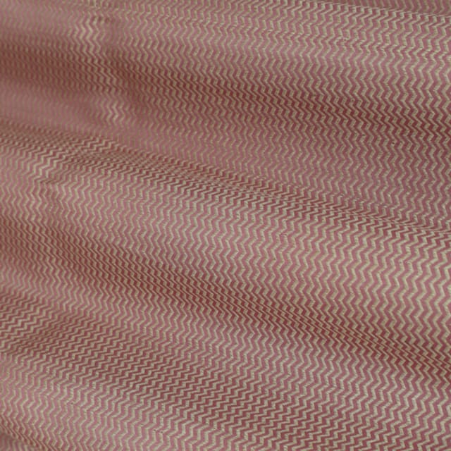 Mauve Purple and Silver Weave Brocade Fabric