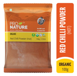 Organic Red Chilli Powder (Hot) 100g