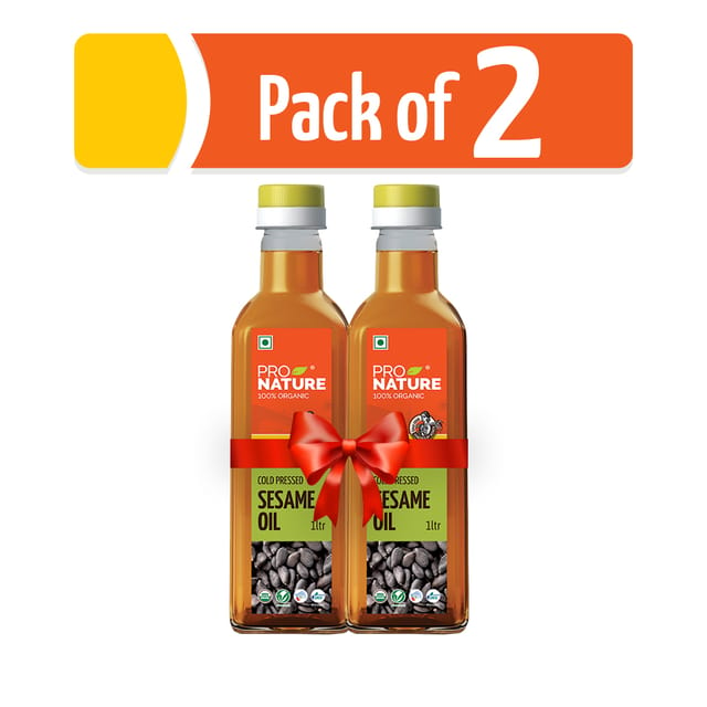Organic Sesame Oil 1ltr (Pack of 2)