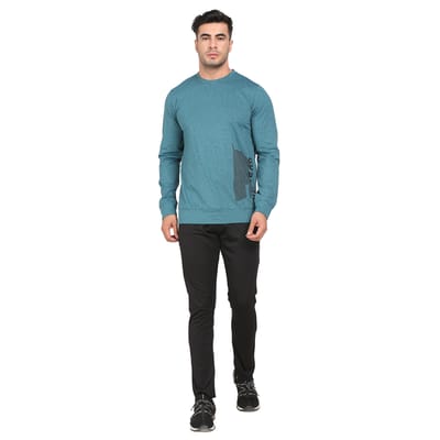 Rs 342/Piece-Gypsum Men's Sweatshirt Sky Blue - Set of 4