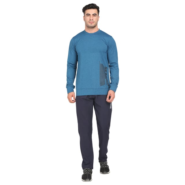 Rs 342/Piece-Gypsum Men's Sweatshirt Teal - Set of 4