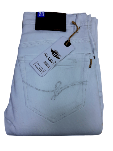 Rs 500/Piece-Mens White Denim Jeans 04- Set of 5