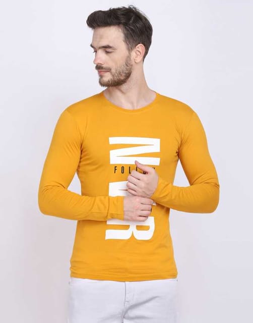 Rs 250/Piece-Typography Men Round Neck B T-Shirt 07 - Set of 6