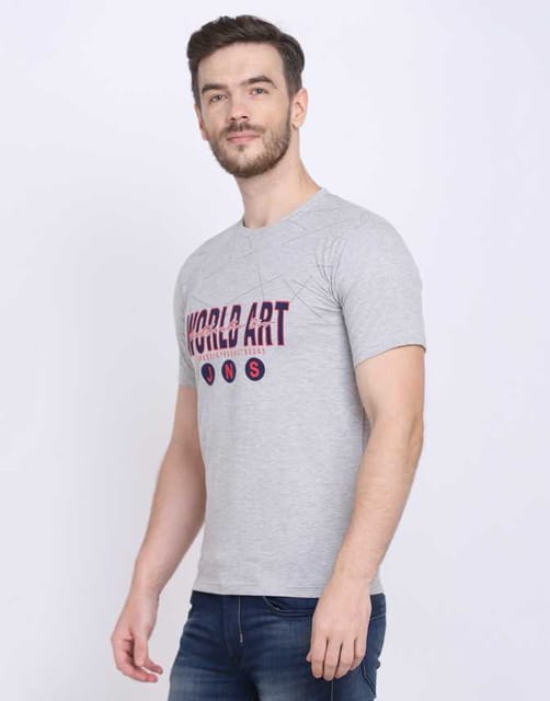 Rs 250/Piece-Typography Men Round Neck T-Shirt 17 - Set of 6