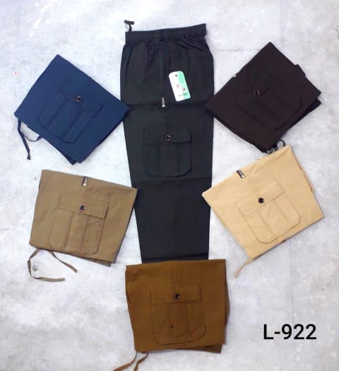 Rs 378-419/Piece-Slenzer Cotton Plain Payjama for Men L-922 07 - Set of 6