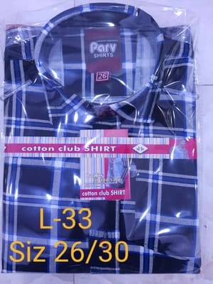 Rs 158/Piece - Parv Cotton Full Sleeves Big Checks Shirt for Boys Set Of 18
