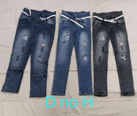 Rs 263/Piece - Cute Guy Dobby Slim Fit Regular for Girls Set Of 15
