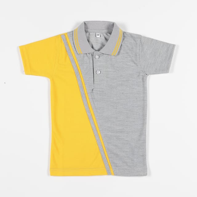 Ashok Leyland Yellow and Grey T Shirt - Grade 1 to Grade 5