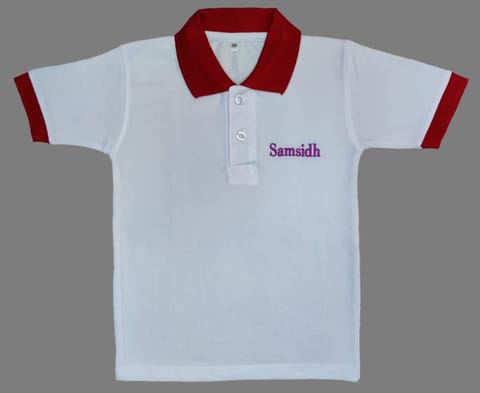 Samsidh T Shirt - Red Collar