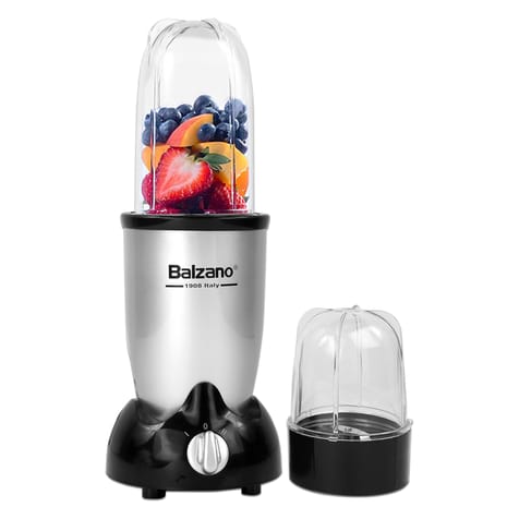 Balzano High Speed Nutri Blender/Mixer/Smoothie Maker - 500 Watts -  Silver