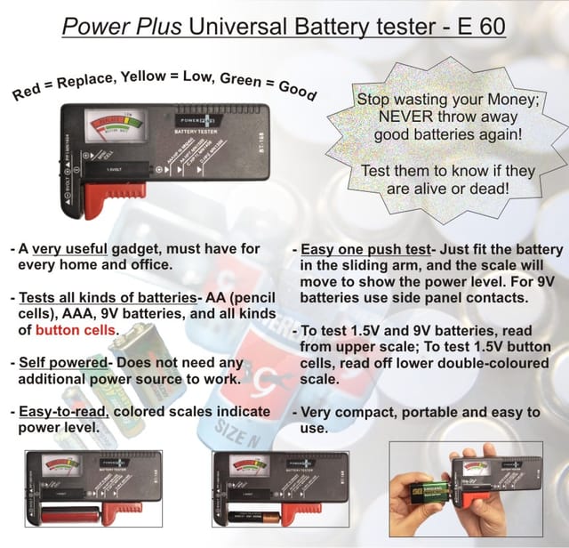Power Plus Universal Battery Tester