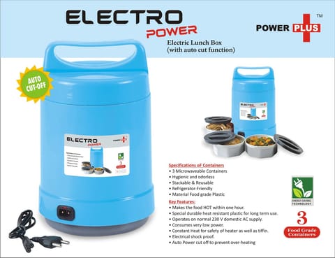 Electro Power: Electric Lunch Box With Auto-Cut Function