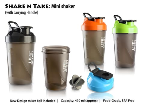 Shake N Take: Mini Shaker With Handle (With Box)