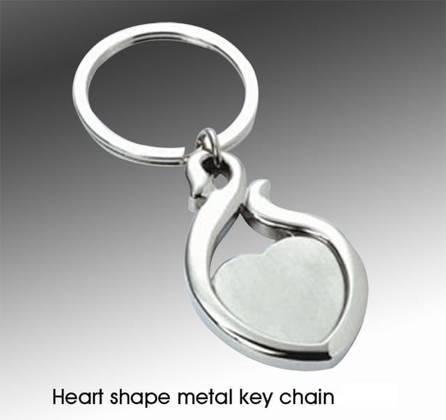Heart Shape Metal Key Chain