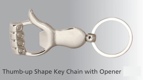 Thumb Up Key Ring With Opener