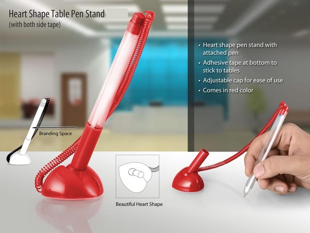 Heart Shape Table Pen Stand