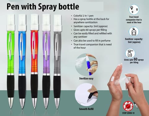 Pen With Spray Bottle